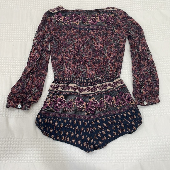 Purple long sleeve romper - Picture 6 of 8